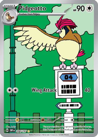 Pidgeotto - 208/197 (208) [SV03: Obsidian Flames] Holofoil