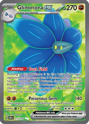 Glimmora ex - 213/197 (213) [SV03: Obsidian Flames] Holofoil
