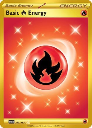 Basic Fire Energy - 230/197 (230) [SV03: Obsidian Flames] Holofoil