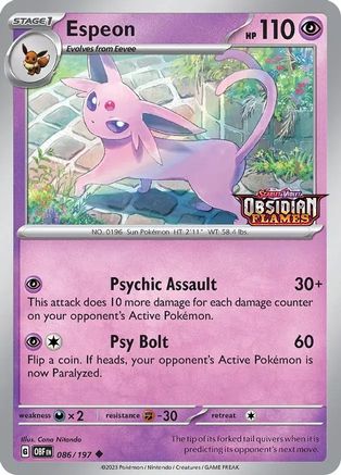 Espeon (Best Buy Exclusive) (86) [Miscellaneous Cards & Products] Holofoil