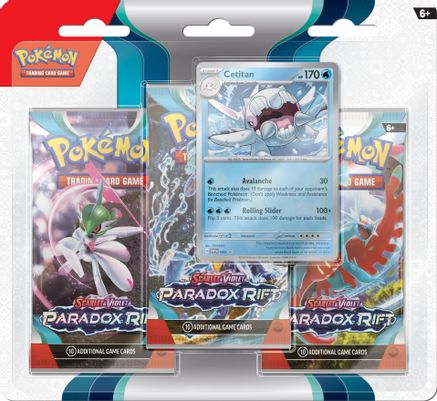 Pokemon Paradox Rift 3 Pack Blister [Cetitan]