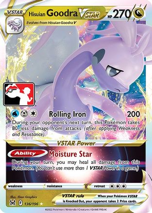 Hisuian Goodra VSTAR (136) [Prize Pack Series Cards] Holofoil