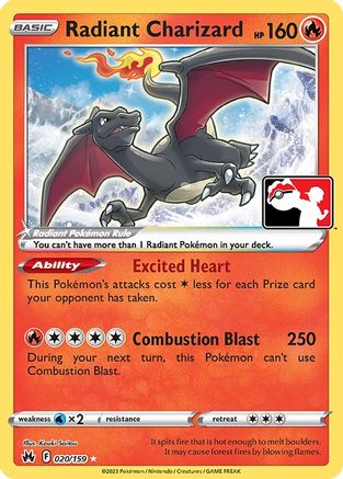Radiant Charizard (20) [Prize Pack Series Cards] Holofoil