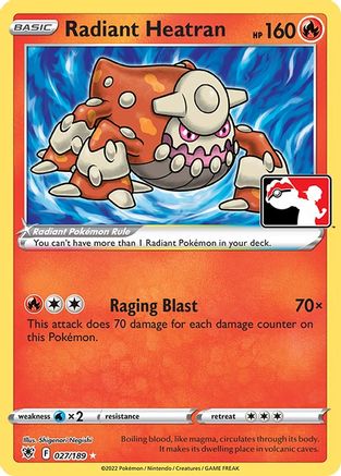 Radiant Heatran (27) [Prize Pack Series Cards] Holofoil