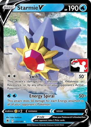 Starmie V (30) [Prize Pack Series Cards] Holofoil