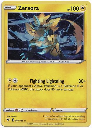 Zeraora - 061/185 (Cosmos Holo) (61) [Miscellaneous Cards & Products] Holofoil