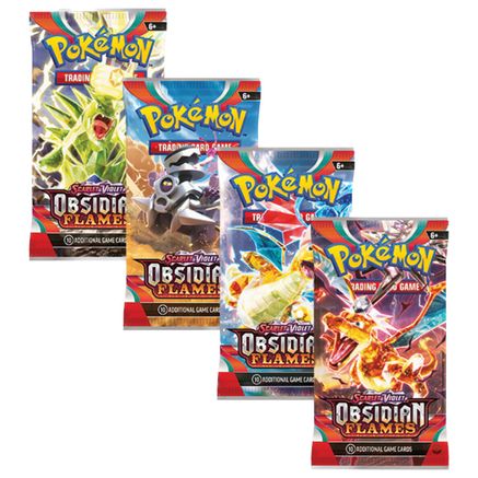 Pokemon Obsidian Flames Booster Pack Art Bundle [Set of 4]