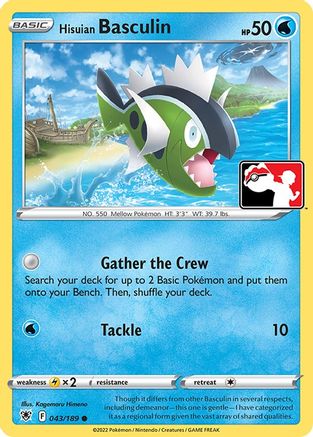 Hisuian Basculin (43) [Prize Pack Series Cards] Holofoil