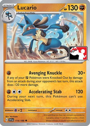 Lucario - 114/198 (114) [Prize Pack Series Cards]