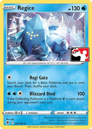 Regice (37) [Prize Pack Series Cards]