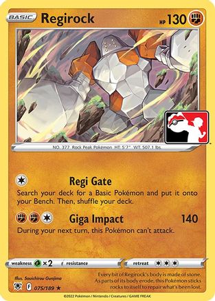 Regirock (75) [Prize Pack Series Cards]