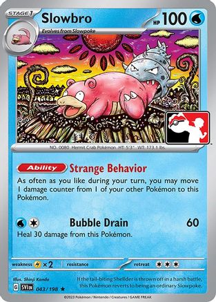 Slowbro (43) [Prize Pack Series Cards]