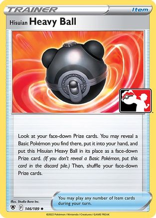 Hisuian Heavy Ball (146) [Prize Pack Series Cards] Holofoil