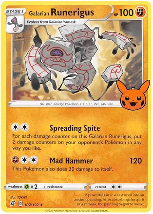 Galarian Runerigus (102) [Trick or Trade BOOster Bundle 2023]