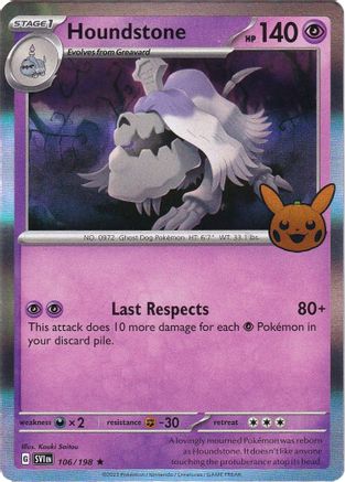 Houndstone (106) [Trick or Trade BOOster Bundle 2023] Holofoil