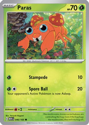 Paras (46) [SV: Scarlet & Violet 151] Reverse Holofoil