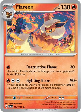 Flareon (136) [SV: Scarlet & Violet 151] Reverse Holofoil