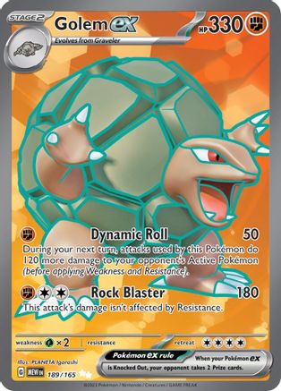 Golem ex - 189/165 (189) [SV: Scarlet & Violet 151] Holofoil