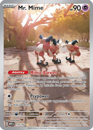 Mr. Mime - 179/165 (179) [SV: Scarlet & Violet 151] Holofoil
