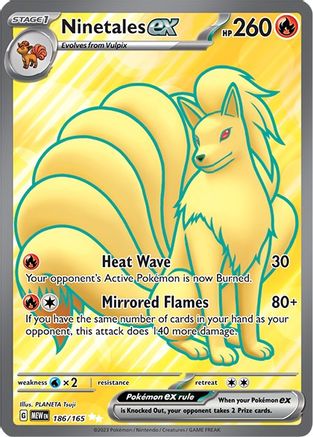 Ninetales ex - 186/165 (186) [SV: Scarlet & Violet 151] Holofoil