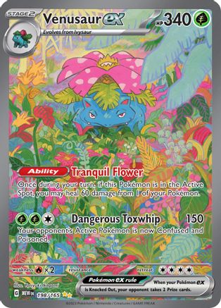 Venusaur ex - 198/165 (198) [SV: Scarlet & Violet 151] Holofoil