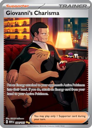 Giovanni's Charisma - 204/165 (204) [SV: Scarlet & Violet 151] Holofoil