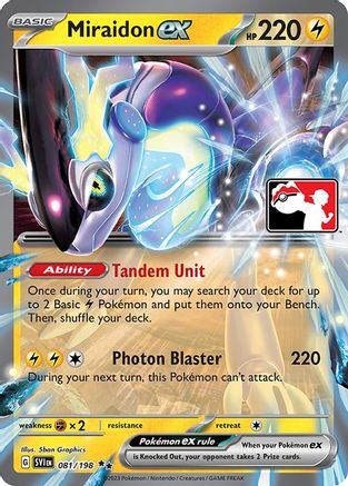 Miraidon ex - 081/198 (81) [Prize Pack Series Cards] Holofoil