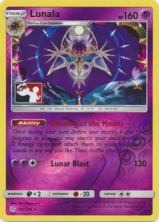 Lunala (102) [League & Championship Cards] Reverse Holofoil