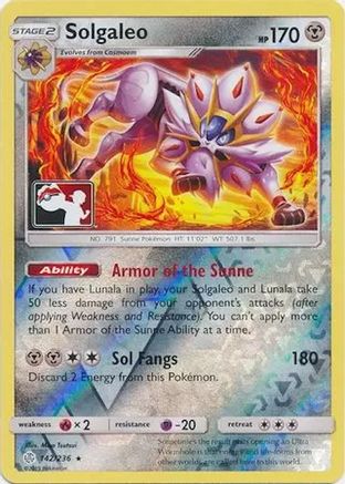 Solgaleo (142) [League & Championship Cards] Reverse Holofoil