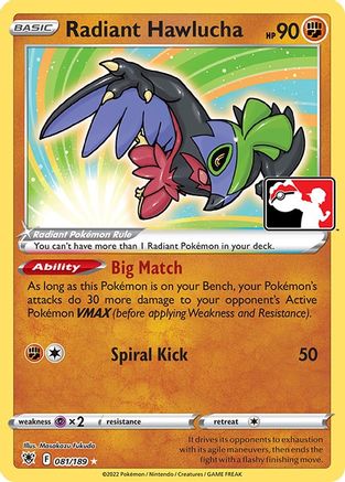 Radiant Hawlucha (81) [Prize Pack Series Cards] Holofoil