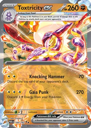 Toxtricity ex (100) [SV04: Paradox Rift] Holofoil