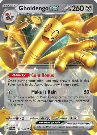 Gholdengo ex - 139/182 (139) [SV04: Paradox Rift] Holofoil