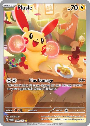 Plusle - 193/182 (193) [SV04: Paradox Rift] Holofoil