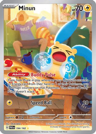 Minun - 194/182 (194) [SV04: Paradox Rift] Holofoil