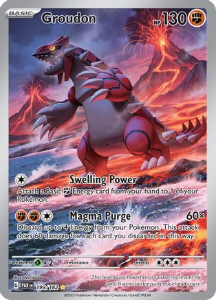 Groudon - 199/182 (199) [SV04: Paradox Rift] Holofoil