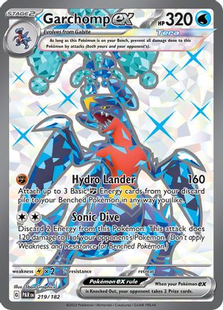 Garchomp ex - 219/182 (219) [SV04: Paradox Rift] Holofoil