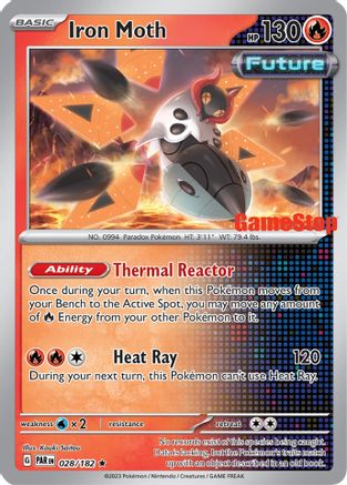 Iron Moth - 028/182 (Gamestop Promo) (28) [Miscellaneous Cards & Products] Reverse Holofoil