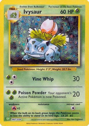 Ivysaur (2) [Trading Card Game Classic] Holofoil