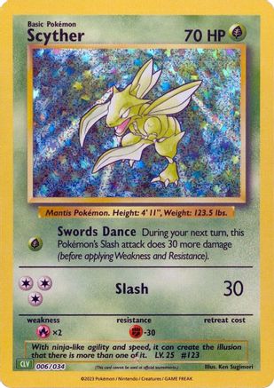 Scyther (6) [Trading Card Game Classic] Holofoil