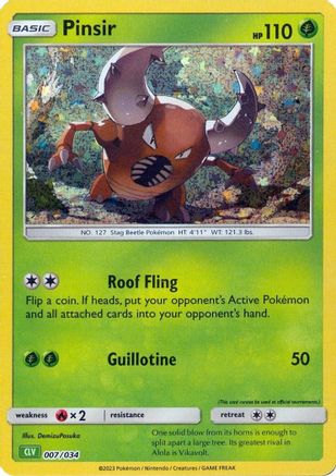 Pinsir (7) [Trading Card Game Classic] Holofoil