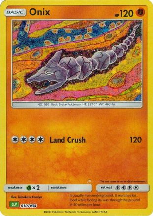 Onix (10) [Trading Card Game Classic] Holofoil