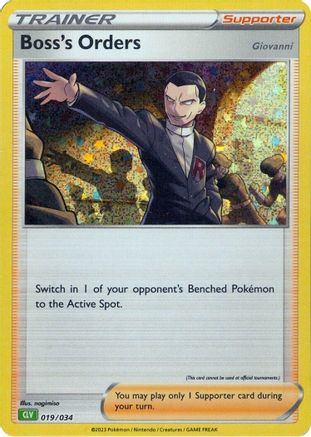 Boss's Orders (CLV) (19) [Trading Card Game Classic] Holofoil