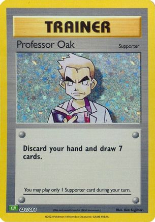 Professor Oak (CLV) (24) [Trading Card Game Classic] Holofoil