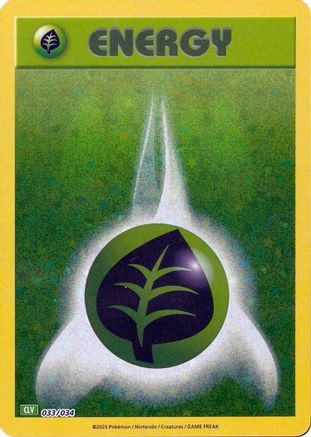 Basic Grass Energy (33) [Trading Card Game Classic] Holofoil