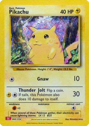Pikachu (8) [Trading Card Game Classic] Holofoil