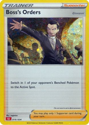 Boss's Orders (CLC) (19) [Trading Card Game Classic] Holofoil