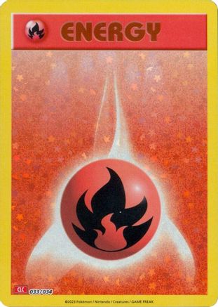 Basic Fire Energy (33) [Trading Card Game Classic] Holofoil