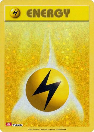 Basic Lightning Energy (34) [Trading Card Game Classic] Holofoil