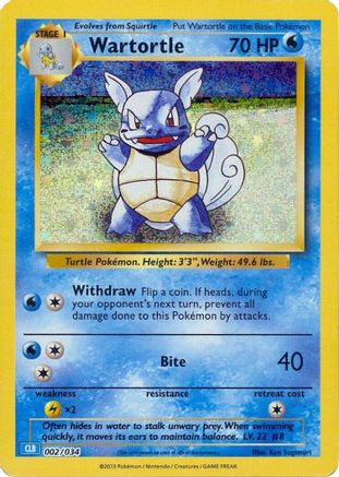 Wartortle (2) [Trading Card Game Classic] Holofoil