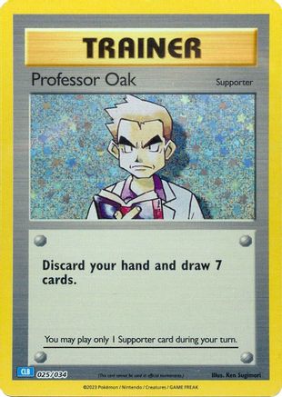Professor Oak (CLB) (25) [Trading Card Game Classic] Holofoil